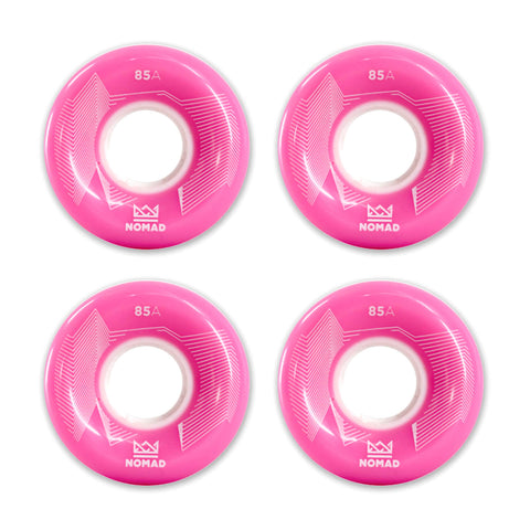 NOMAD - 55mm 85a Pink Wire Skateboard Wheels