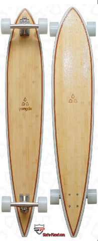 Longboard 42" x 9" USA Hardrock Maple / Bamboo - Skate Planet Thailand