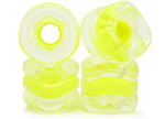 SHARK Wheels 72MM, 78A CLEAR WITH Yellow HUB DNA